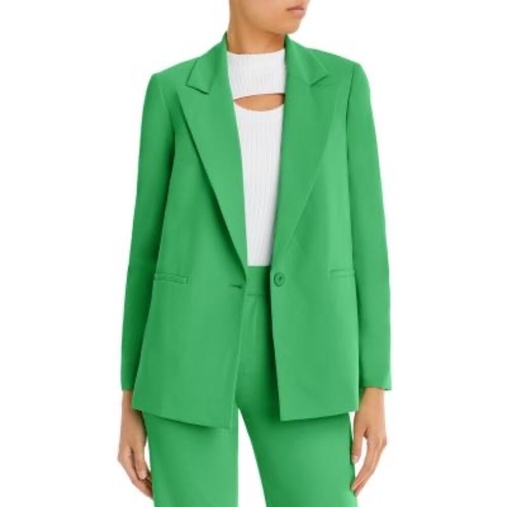 Alice + Olivia Denny Green Boyfriend Blazer Tailored‎ Jacket Size 2